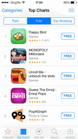flappy bird no.1 appstore